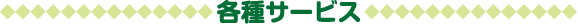 各種サービス