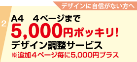 デザインに自信がない方へ、5,000円ポッキリ!デザイン修正サービス