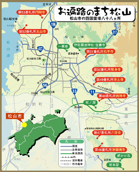 ���R�̎l����ꔪ�\������MAP
