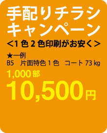 手配りチラシキャンペーン