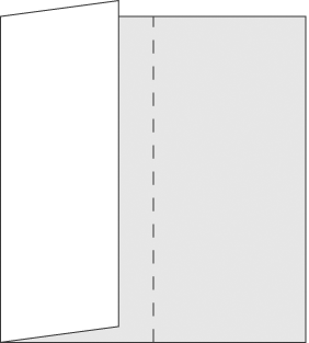 巻き三つ折り見本-図解