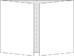 観音折り見本-図解